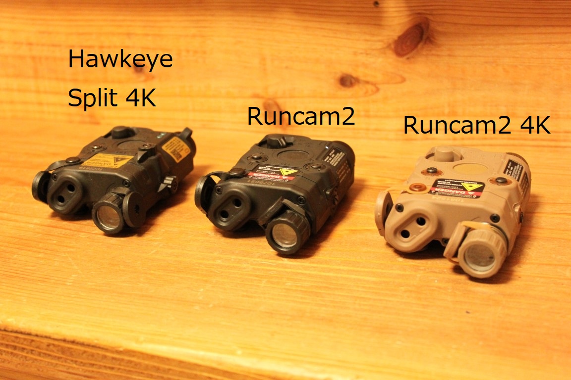 PEQ15型ガンカメラ AN/PEQ15 BK Runcam2 4K 充電器付