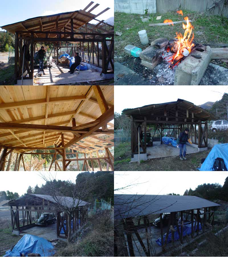 屋根完成（とりあえず）