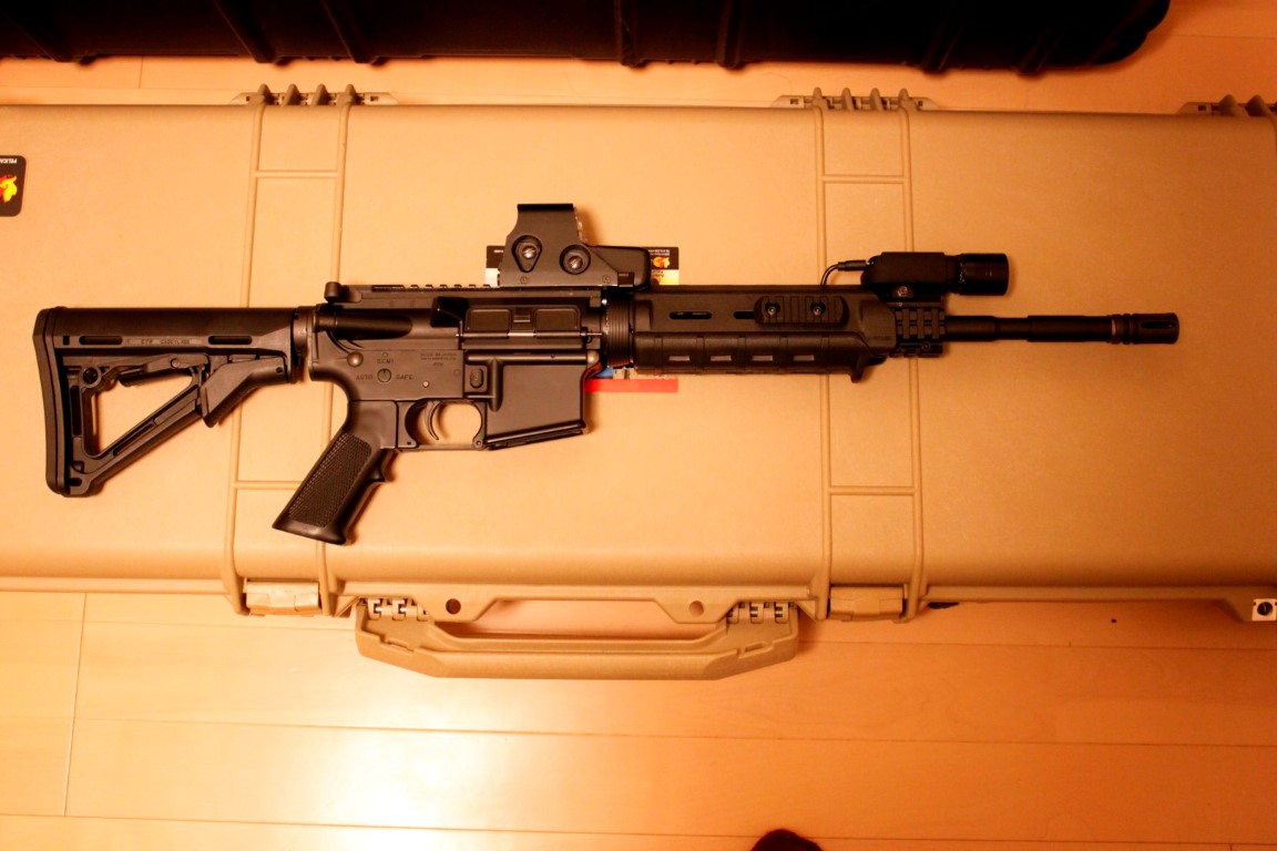 次世代M4A1_ハンドガードとストック変更_Magpul MOEとCTRストック